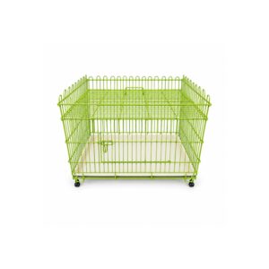 Open-Top Pet Enclosure on Wheels