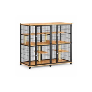Multi-Level Cat Cage on Wheels