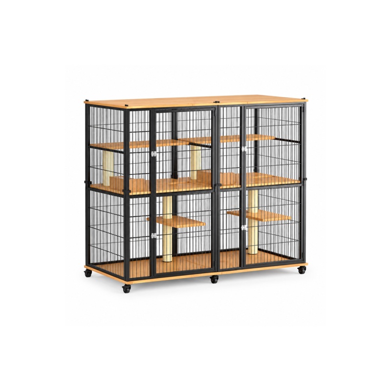 Multi-Level Cat Cage on Wheels
