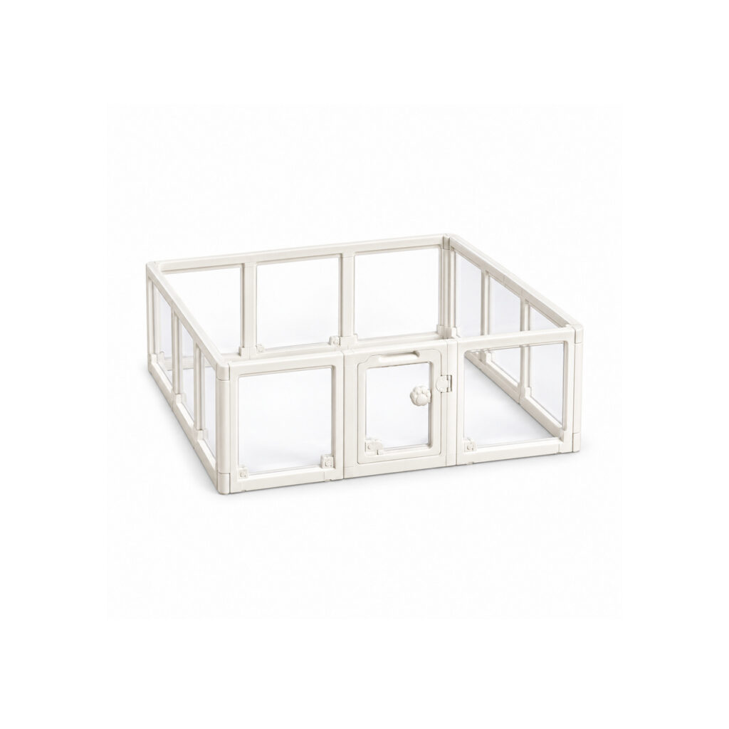 Fourth-Generation Clear-Panel Pet Playpen