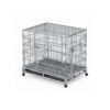 110 cm Wire and Square-Tube Pet Crate on Wheels