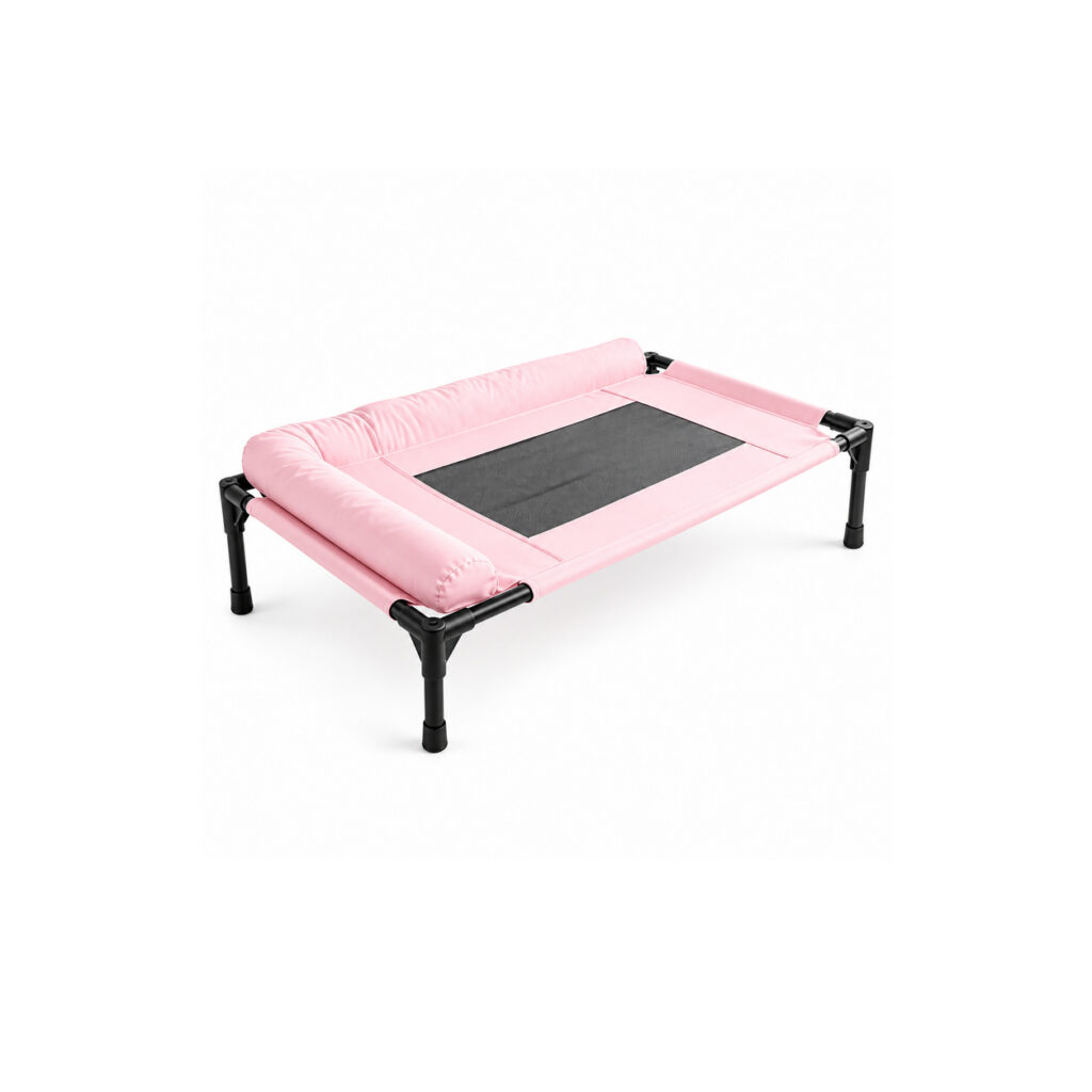 Large Pink Elevated Pet Bed