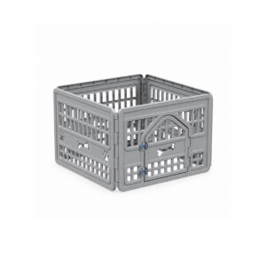 Four-Panel Pet Playpen with Locking Door