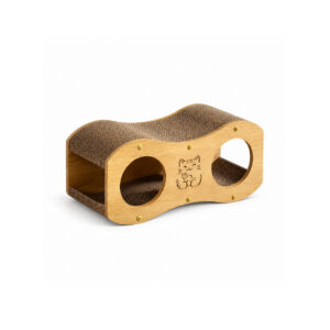 Oak-Tone Corrugated Cat Scratcher House