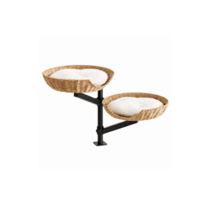 Wall-Mounted Double-Basket Cat Bed