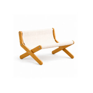 X-Frame Cat Lounger with White Mat