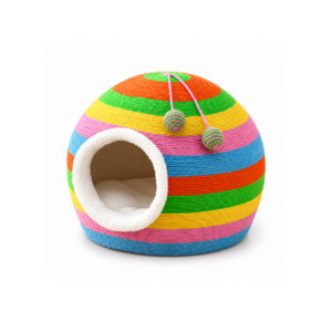 Multicolor Round Cat Cave House