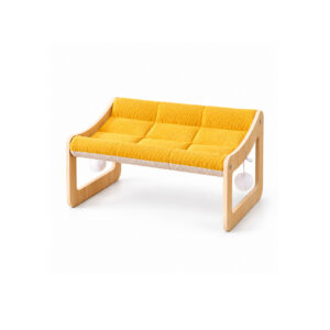 Wooden Cat Sofa with Padded Cushion