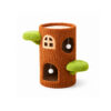 Two-Level Tree-Trunk Cat House with Side Perches