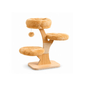 Three-Perch Wooden Cat Tree A10