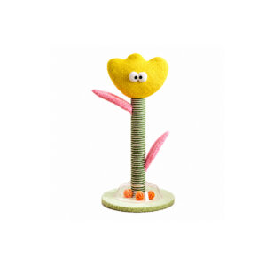 Yellow Flower Cat Scratching Post