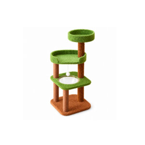 Green Four-Level Cat Tree F04