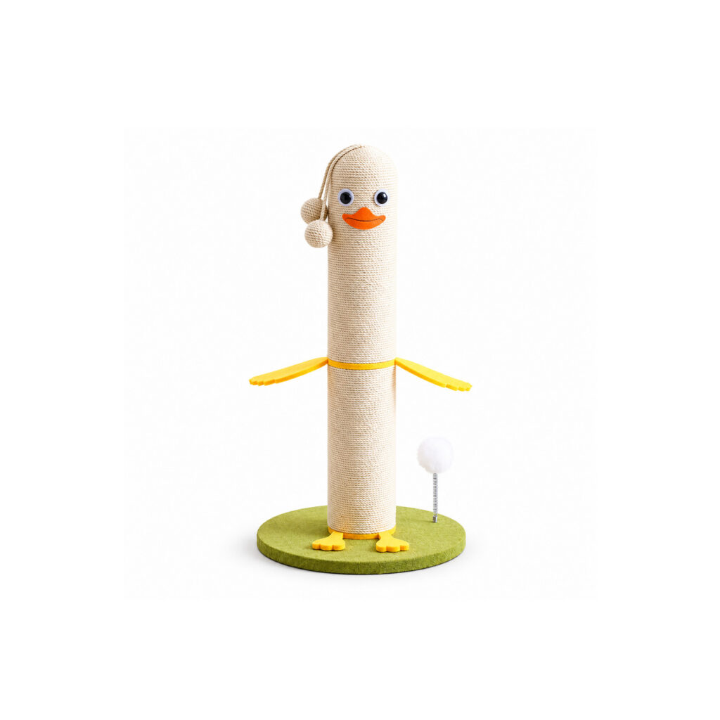 Duck Cat Scratching Post with Track Base