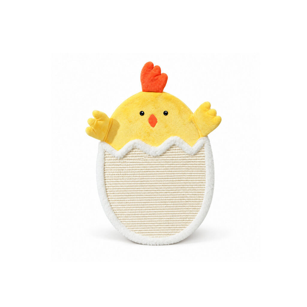 Chick-Shaped Cat Scratching Board