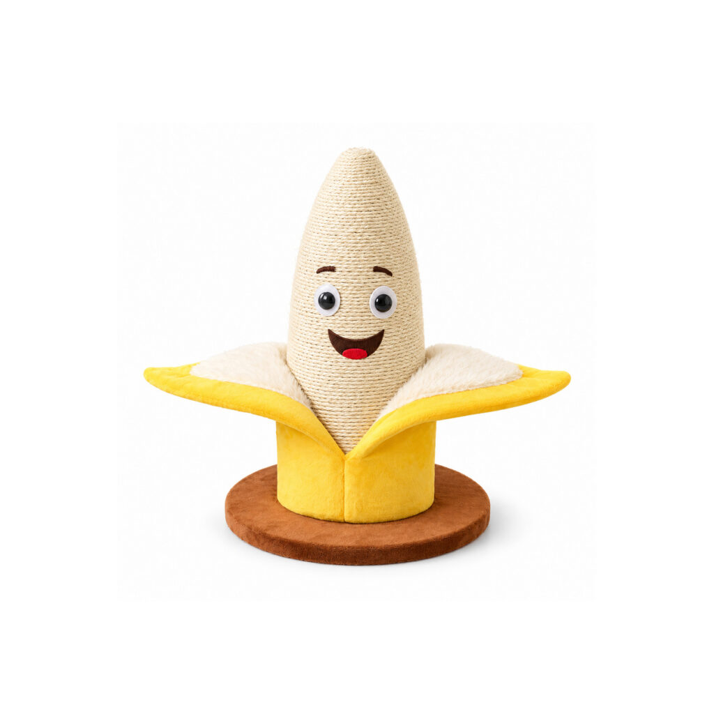 Banana Cat Scratching Post