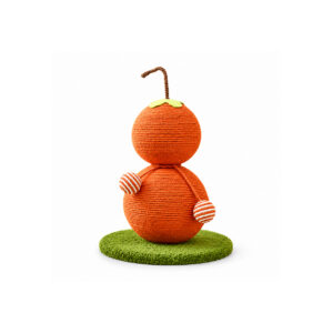 Orange Gourd Cat Scratching Post