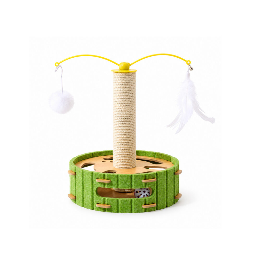 Cat Scratching Post with Round Puzzle Base