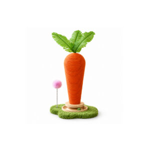Carrot Cat Scratching Post with Track Base