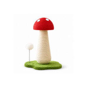 White Mushroom Cat Scratching Post
