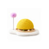 Yellow Dome Cat Scratching Stand with Track Base