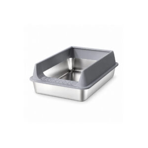 Medium Stainless Steel Litter Box with 10 cm Pan