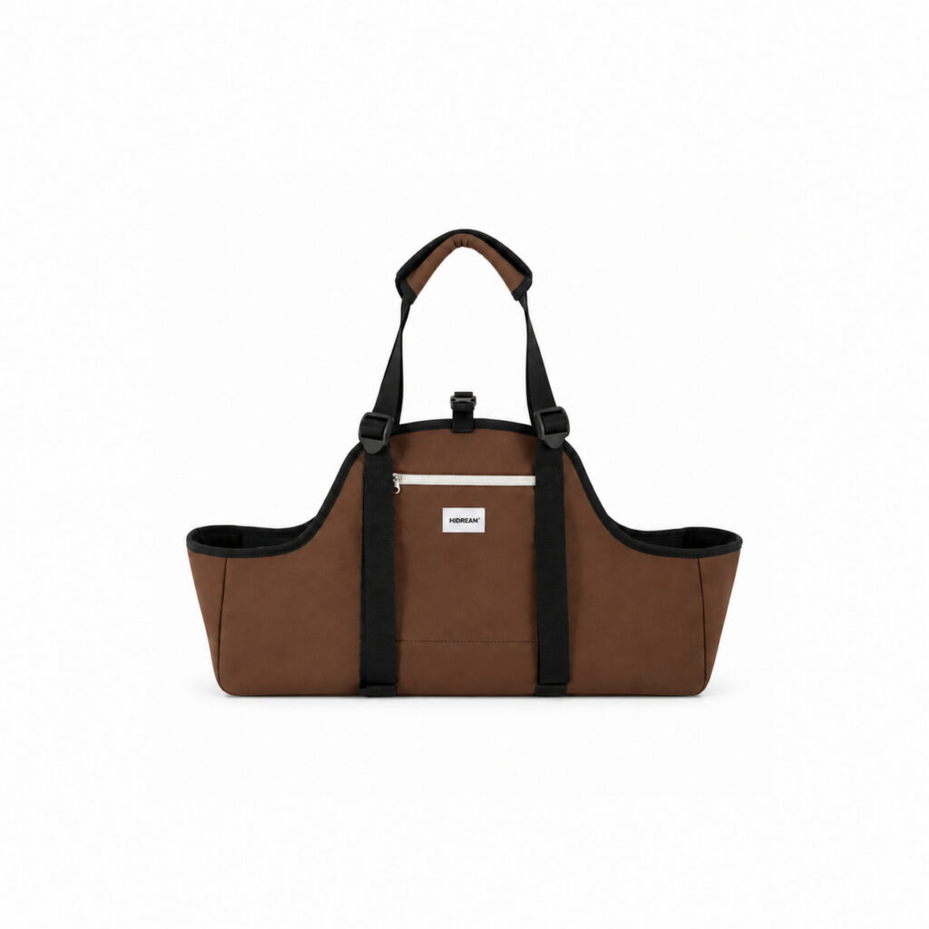 Brown Open-Top Pet Tote Carrier