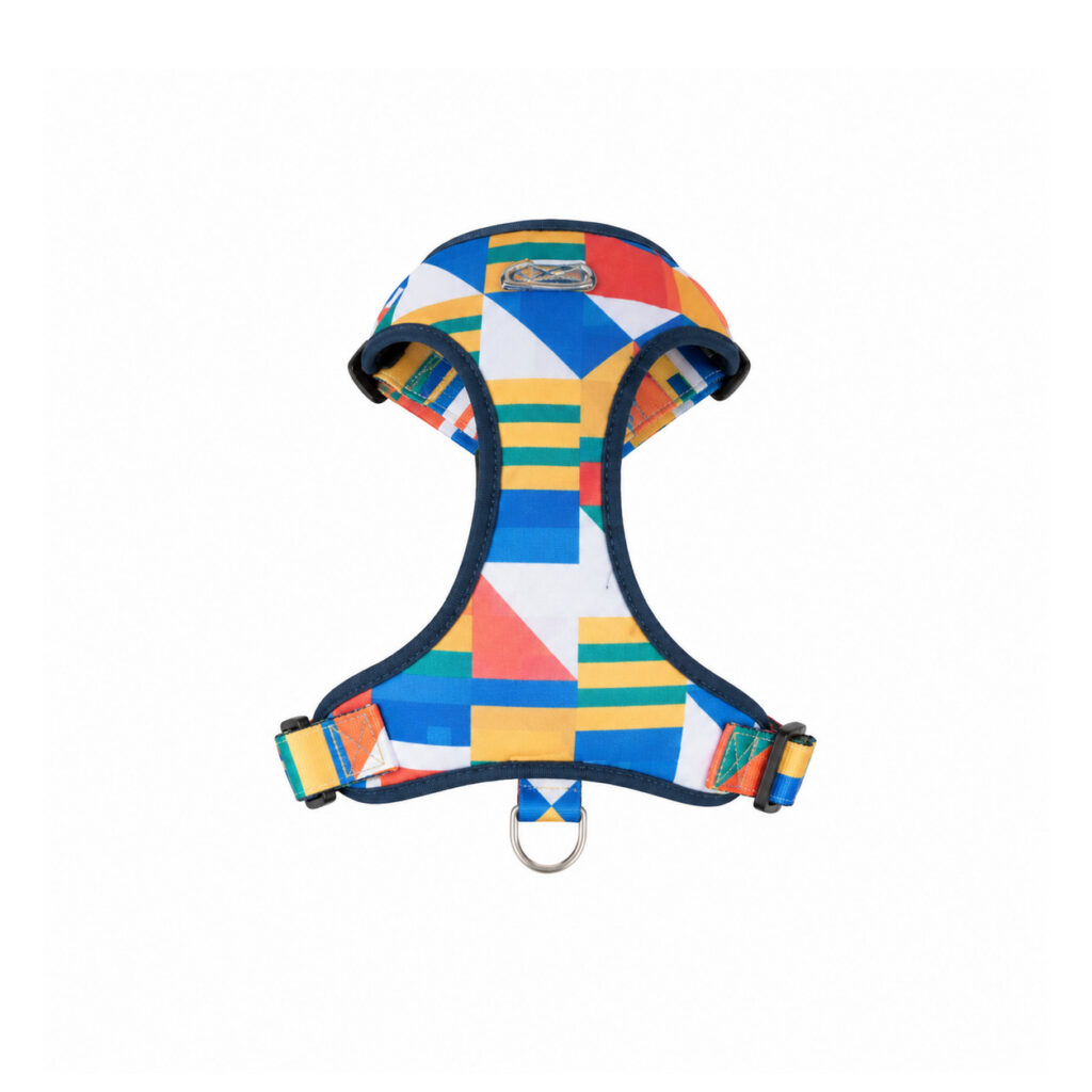 Blue Multicolor Dog Vest Harness
